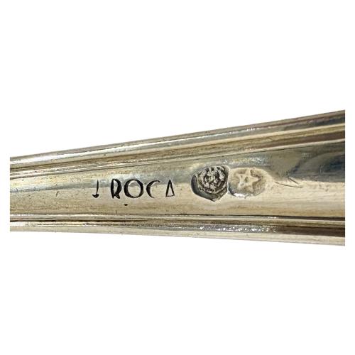 PIEZAS DE CUBERTERIA EN PLATA DE MEDIADOS DE SIGLO XX