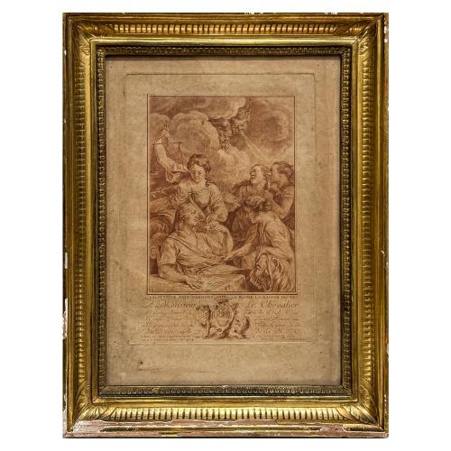 GRABADO FRANCES SIGLO XVIII