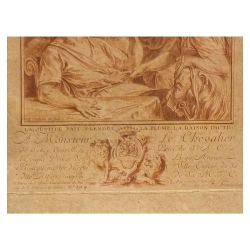 GRABADO FRANCES SIGLO XVIII