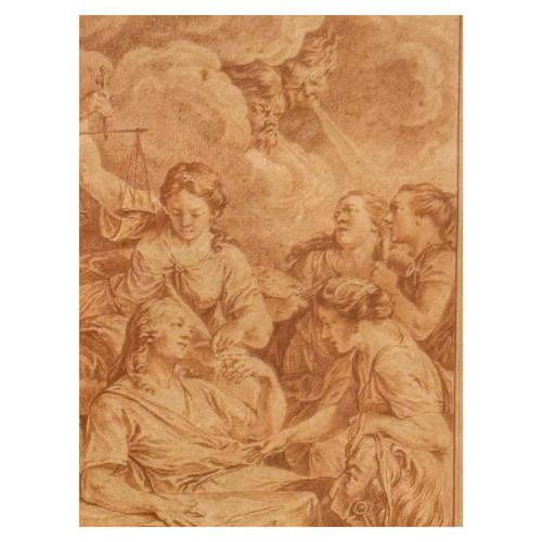 GRABADO FRANCES SIGLO XVIII