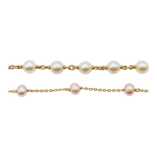 DOS PULSERAS DE PERLAS