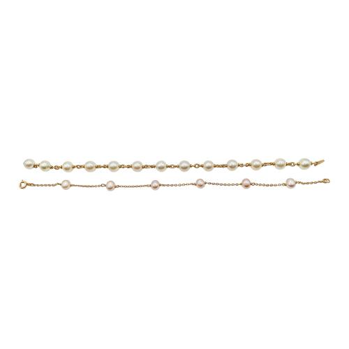 DOS PULSERAS DE PERLAS