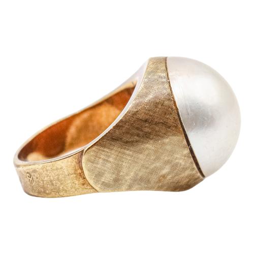ANILLO CON PERLA DE LOS AÑOS 60