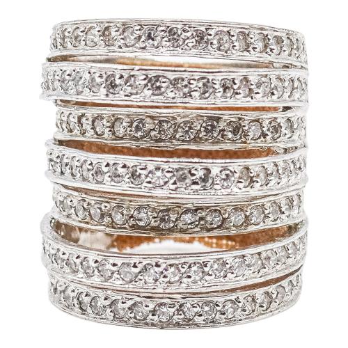 ANILLO DE PLATA CON CIRCONITAS