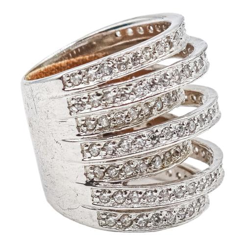 ANILLO DE PLATA CON CIRCONITAS