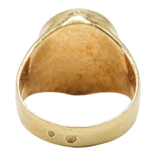 ANILLO SELLO CON ÓNIX Y BRILLANTE