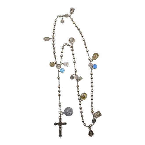 ROSARIO CON MEDALLAS DEVOCIONALES
