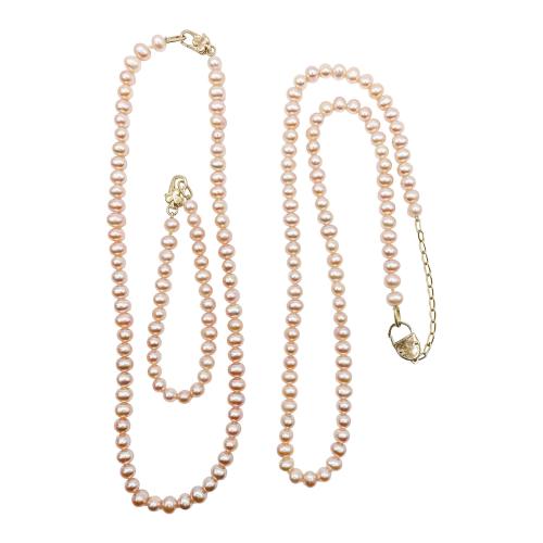 DOS COLLARES DE PERLAS DE AGUA DULCE