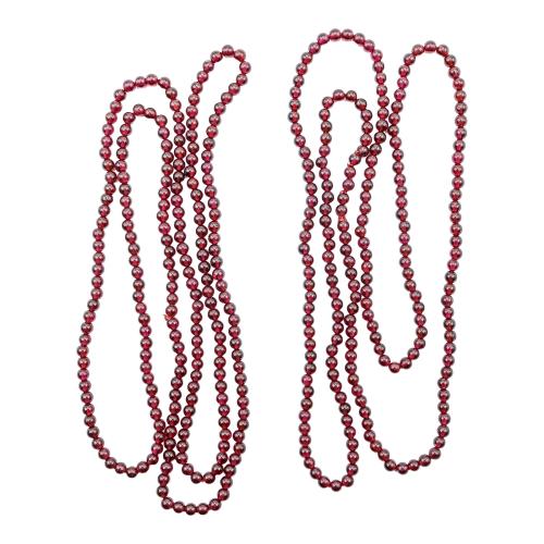 DOS COLLARES LARGOS DE GRANATES