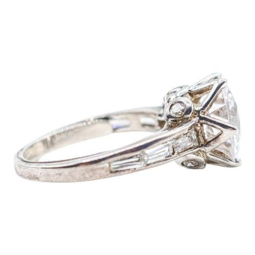 ANILLO SOLITARIO DE PLATA