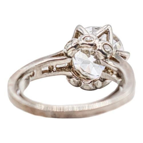 ANILLO SOLITARIO DE PLATA
