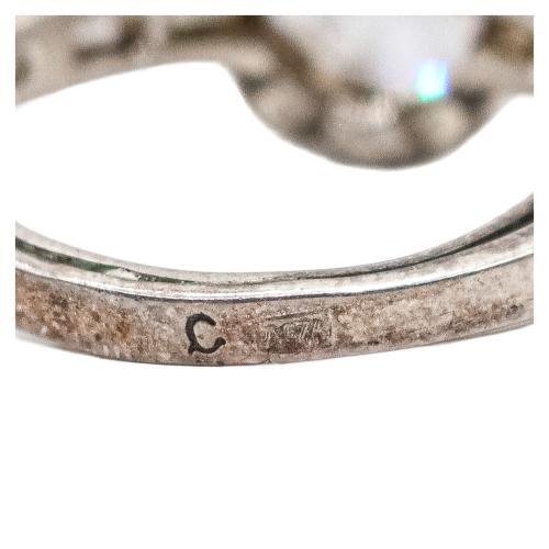 ANILLO SOLITARIO DE PLATA