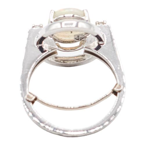 ANILLO CON ÓPALO Y BRILLANTES