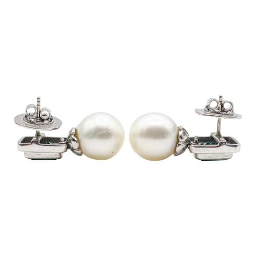 CONJUNTO DE ANILLO Y PENDINTES DE PERLAS