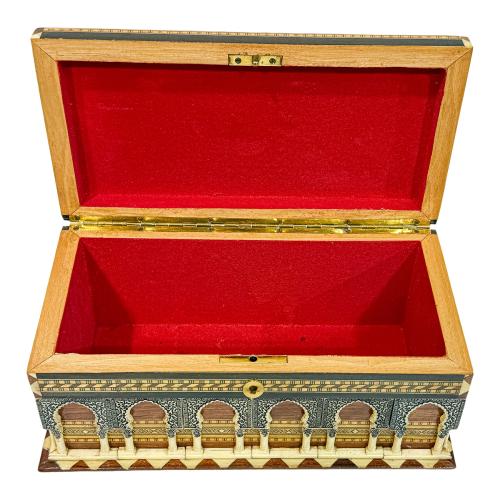 CAJA JOYERO DE ESTILO HISPANO ÁRABE SEGUNDA MITAD DEL S.XX