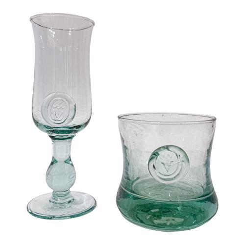 CONJUNTO DE COPAS DE CRISTAL VALENTÍ DEL ÚLITMO TERCIO S.XX