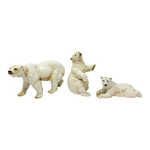 OSOS DE PORCELANA DE LA MANUFACTURA HUTSCHENREUTHER. 