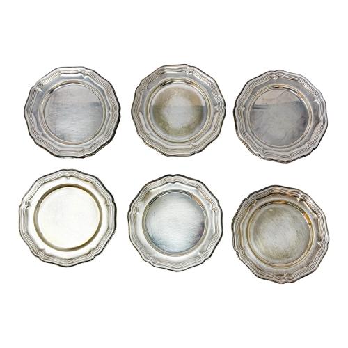 6 PLATOS PANEROS DE ALPACA DEL ÚLTIMO TERCIO DE SIGLO XX