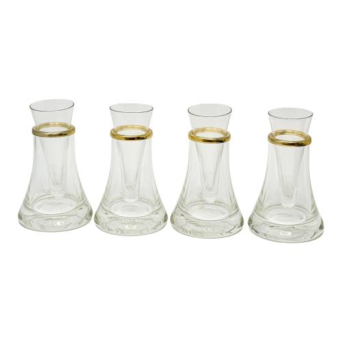 4 VASITOS DE LICOR CON SOPORTE PARA HIELO