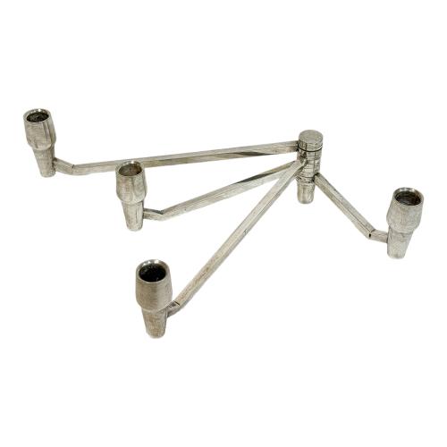 CANDELABRO DE PLATA DE LOS AÑOS 70