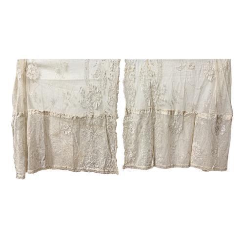 DOS CORTINAS DE PRINCIPIOS DE FINALES DEL S.XIX