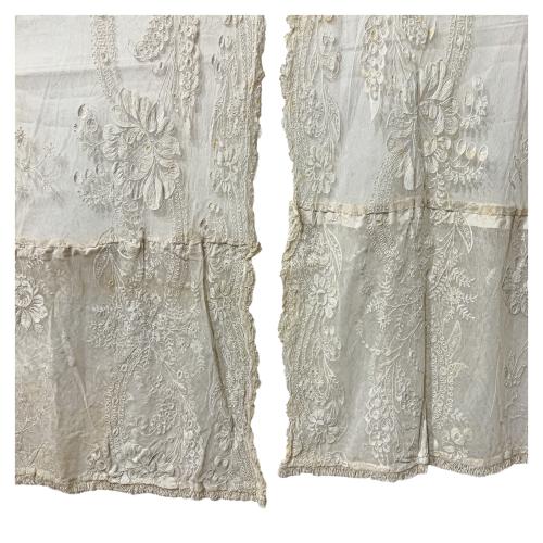 DOS CORTINAS DE PRINCIPIOS DE FINALES DEL S.XIX