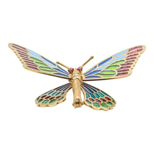 BROCHE MARIPOSA DE MEDIADOS S.XX