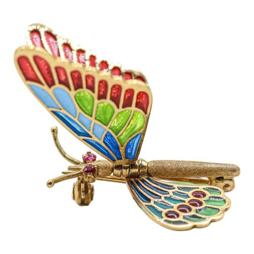 BROCHE MARIPOSA DE MEDIADOS S.XX