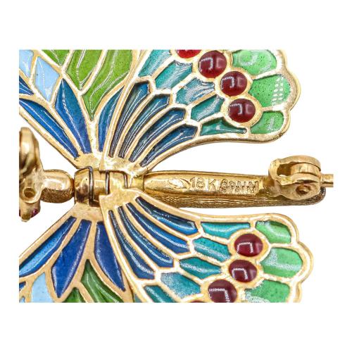 BROCHE MARIPOSA DE MEDIADOS S.XX