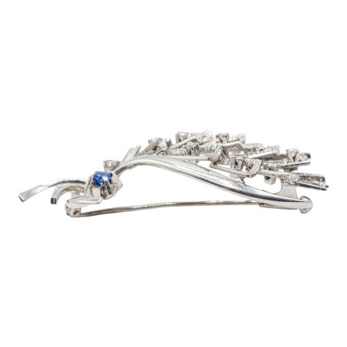 BROCHE CON BRILLANTES, AÑOS 70