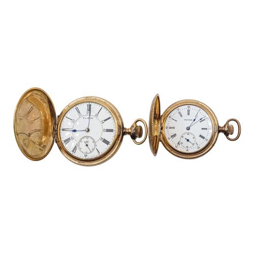 DOS RELOJES DE BOLSILLO NORTEAMERICANOS, DE PPS. DEL S.XX