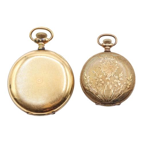 DOS RELOJES DE BOLSILLO NORTEAMERICANOS, DE PPS. DEL S.XX
