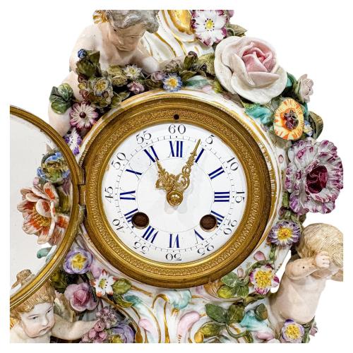 CAJA PARA RELOJ MEISSEN DE PRINCIPIOS DEL S.XX