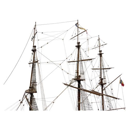 MAQUETA DE BUQUE DE LINEA FRANCÉS DE MEDIADOS DE S. XX