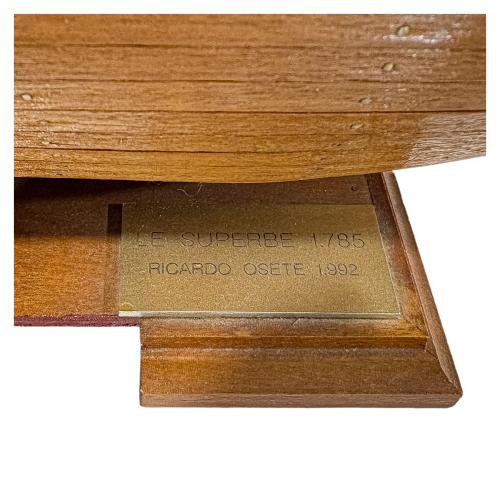 MAQUETA DE BUQUE DE LINEA FRANCÉS DE MEDIADOS DE S. XX