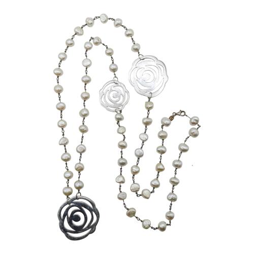 COLLAR LARGO DE PERLAS TOUS