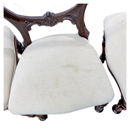 CONJUNTO 12 SILLAS VICTORIANAS DEL S.XIX