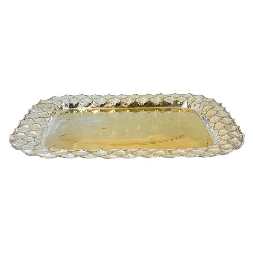 GRAN BANDEJA METAL PLATEADO ÚLTIMO TERCIO SIGLO XX