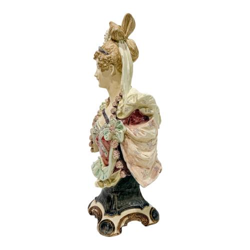 BUSTO DE DAMA EN PORCELANA DE PRINCIPIOS DEL S.XX