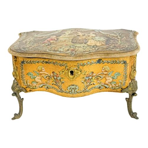 CAJA JOYERO FRANCESA DEL PRIMER TERCIO DEL S. XX
