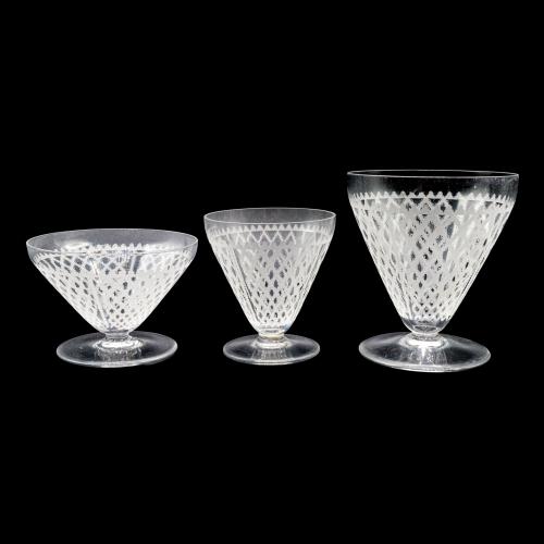 CONJUNTO DE CRISTALERÍA DE BACCARAT DE LOS AÑOS 30