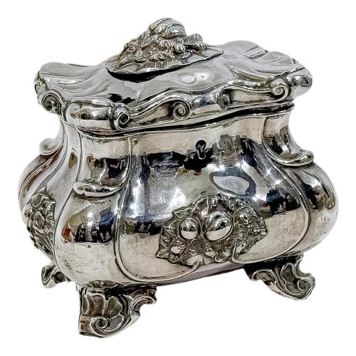 CAJITA JOYERO EN PLATA DE PRINCIPIOS DEL S.XX