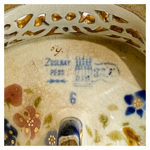 CENTRITO DE MESA EN CERÁMICA FRANCESA DE PRINCIPIOS DEL S.XX