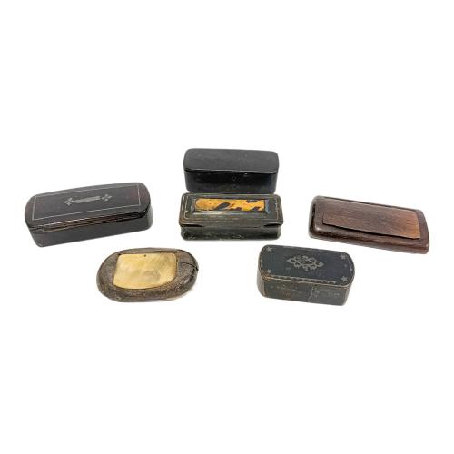 CONJUNTO DE CAJITAS PARA RAPÉ DE FINALES DLES S.XIX