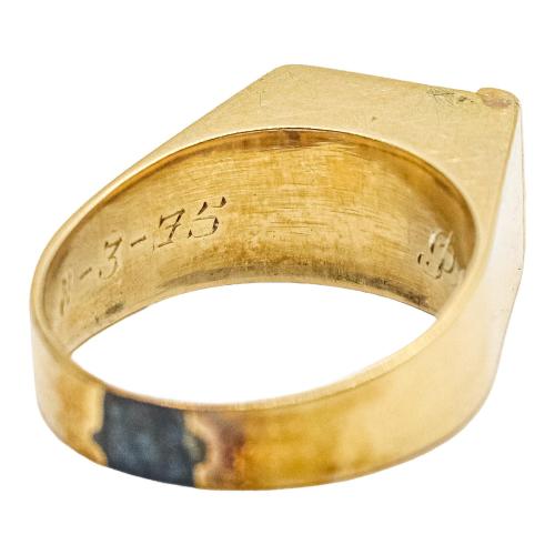 ANILLO SELLO CON RUBÍ, DE MEDIADOS DEL S.XX