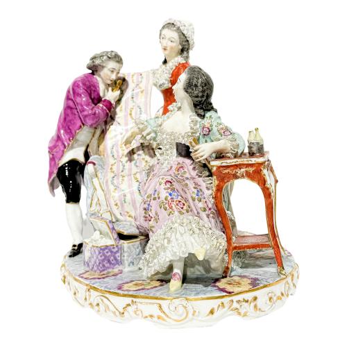 GRUPO EN PORCELANA DE LA PRIMERA MITAD DE SIGLO XX