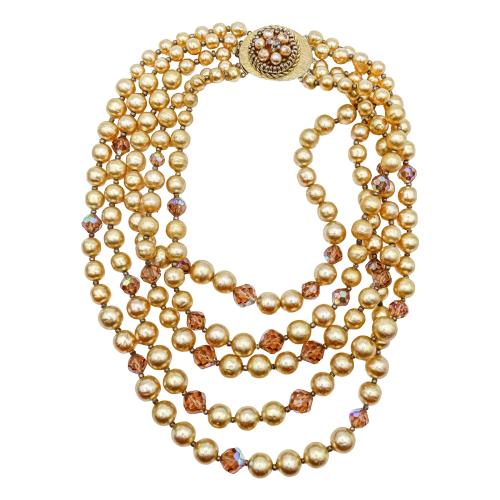 COLLAR DE BISUTERÍA CON CAJA DE CHRISTIAN DIOR, MED. S.XX
