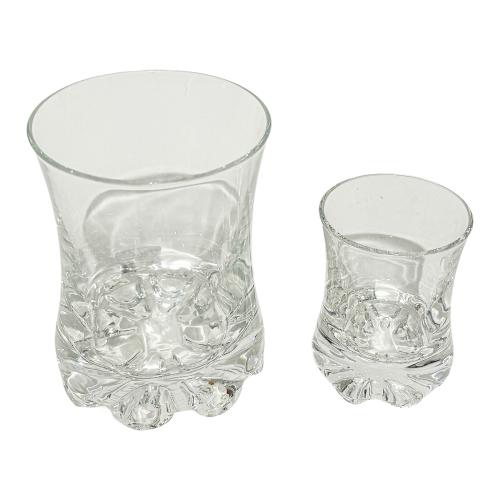 CONJUNTO DE VASOS EN CRISTAL  DEL ÚLTIMO TERCIO DE SIGLO XX