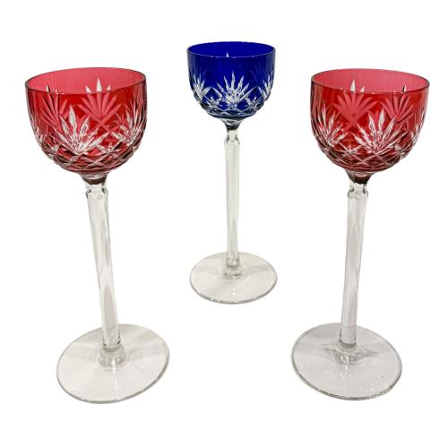 CONJUNTO DE COPAS EN CRISTAL DE LA SEGUNDA MITAD DEL S.XX