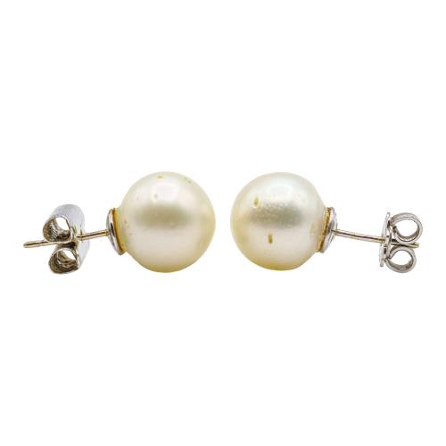 PENDIENTES DORMILONAS CON PERLAS AUSTRALIANAS